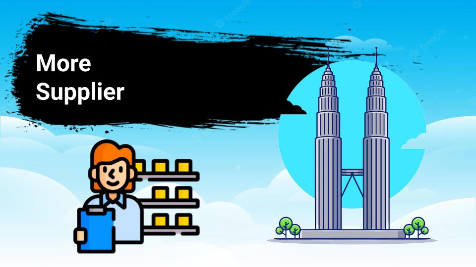 More Supplier in Malaysia