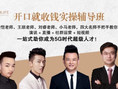 开口就收钱实操辅导班